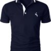 Custom polo T-shirt with personalized logo and color, designed for branding