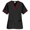 Customized medical uniform with hospital logo and name embroidery, designed for healthcare professionals.
