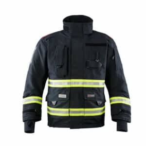 Industrial fire-protection suit with customizable logo, offering top-tier safety and professional branding for workers.
